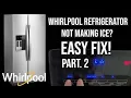 Whirlpool Fridge NOT making ICE EASY FIX Part 2 Model WRS571CIHZ01 - Side by Side REFRIGERATOR