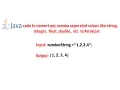 Convert Comma Separated String to ArrayList using Java