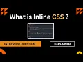 What is Inline CSS CSS Tutorials Explained in Hindi Types of CSS