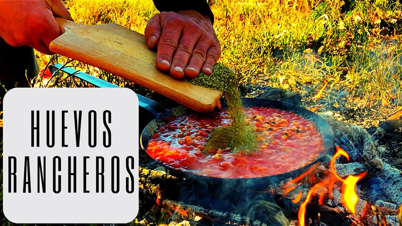 BUSHCRAFT BREAKFAST - ONE POT MEXICAN BREAKFAST IN THE WOODS - HUEVOS RANCHEROS