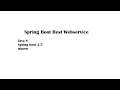 Spring Boot REST part-1