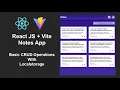 Build A Notes App From Scratch With React Js And Localstorage