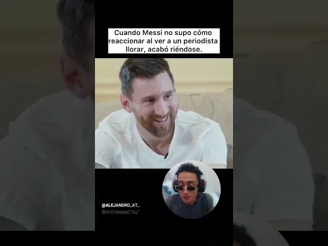 Messi Momento 🫪🤣⚽️ #Messi #lionelmessi #entrevista #videoreaccion #alejandroat