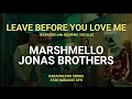 Download Lagu Marshmello and Jonas Brothers - Leave Before You Love Me ( KARAOKE with BACKING VOCALS )