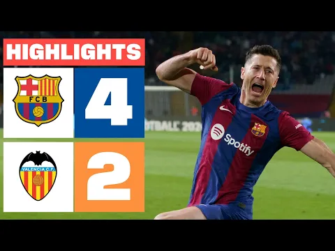 Video Thumbnail: FC BARCELONA 4 - 2 VALENCIA CF | RESUMEN LALIGA EA SPORTS