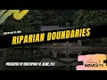 Week 81 Riparian Boundaries