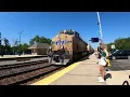 Union Pacific passing by Geneva Metra station