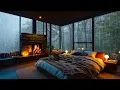 No Ads, Rain Sounds For Sleeping – 24 Hours of Rain Sounds, Thunder & Crackling Fireplace