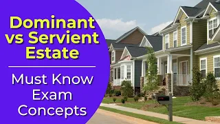 Download Dominant vs Servient Estate: The difference Real estate license exam questions. MP3