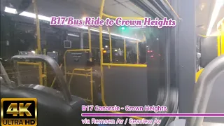 Short 2AM B17 Bus Ride to Crown Heights Eastern Parkway