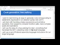 Code generation tree-walking