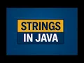 Strings in Java String Methods Memory Examples Explained in Hindi