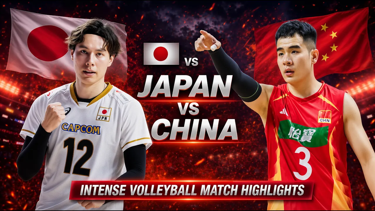 Japan vs China Quarterfinal Volleyball Battle | Men's VNL 2026