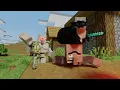 Maxwell Cat Raid The Village in Minecraft
