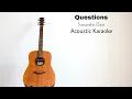 Samantha Ebert - Questions (Acoustic Karaoke)