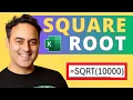 How to Calculate a Square Root in Excel with SQRT Function