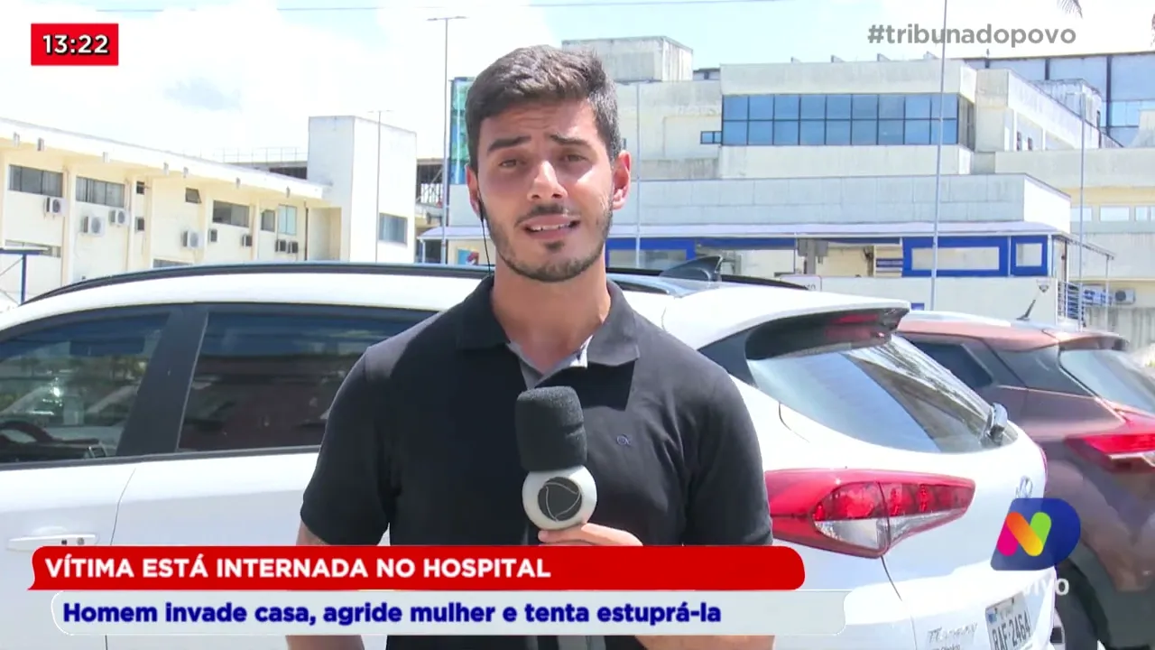 Mulher é violentamente agredida, homem invadiu casa e tentou estuprá-la na frente dos filhos