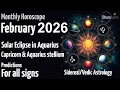Lagu Horoscoopvoorspelling februari 2026 | Maandhoroscoop | Vedische astrologie