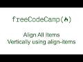 Align All Items Vertically using align-items