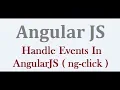 ng-click Event In AngularJS - How To Handle Events In AngularJS