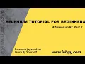 Selenium RC Tutorial for Beginner Selenium RC Tutorial Selenium Tutorial - Day 2