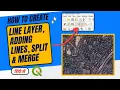QGIS Tutorial Create Line Layer Add Lines Split Merge Lines