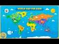 World Maps for Kids Learn Continents Countries Oceans in a Fun Way