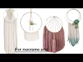 DIY Macrame Ring Floral Hoop Wreath Craft Gold Metal for Dream Catcher Christmas Wreaths by HOHIYA