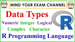 Data Types in R Language Numeric Integer Logical Character Complex R tutorial for Beginners