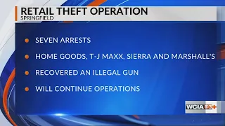 Springfield Police Dept arrests 7 during retail theft operation