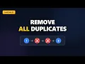 Remove Duplicates from Sorted List II LeetCode 82 Tutorial