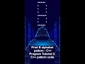 Print B alphabet pattern - C Program Tutorial 2 C pattern code