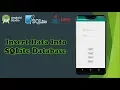 Android Studio SQLite Tutorial Insert Data into Database Java