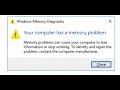 Fix Error Your Computer Has A Memory Problem on Windows PC