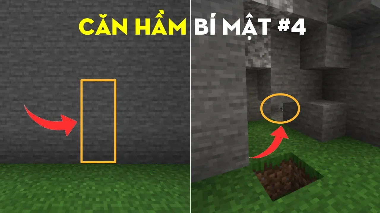 cách xây căn hầm bí mật trong Minecraft #4