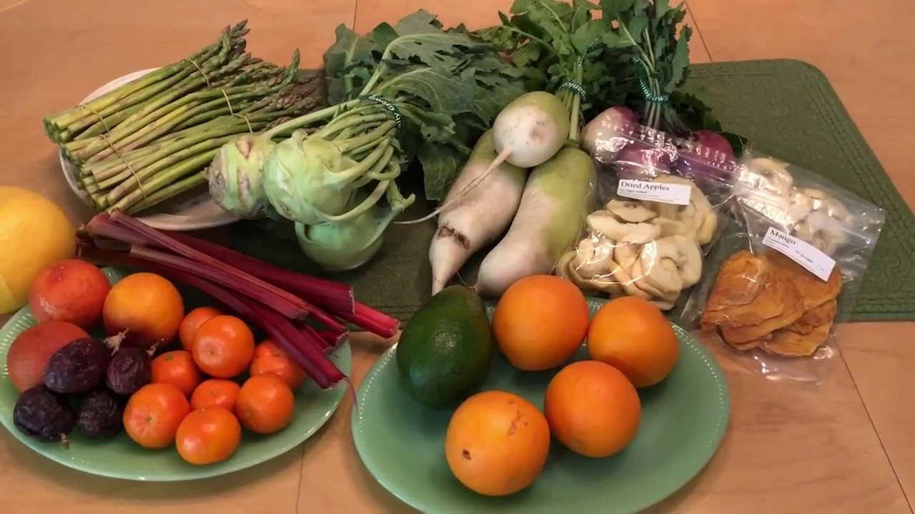 Market Haul - Studio City Farmers Market seasonal lunchbox treats in February