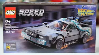 LEGO Speed Champions 77256 Time Machine from Back to the Future - LEGO Speed Build Review