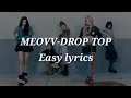 Download Lagu MEOVV-DROP TOP Easy lyrics