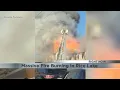 DEVELOPING Crews battling massive fire in downtown Rice Lake