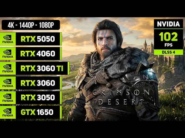 Crimson Desert - RTX 5050, 4060, 3060 TI, 3060, 3050, GTX 1650