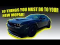 10 CHEAP MUST DO S TO YOUR NEW CHALLENGER OR CHARGER