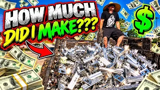 How Much Money Did I Make On All This Aluminum????