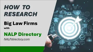 How to Research Law Firms using the NALP Directory