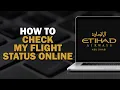 How To Check My Flight Status Online On Etihad Airways Quick Tutorial