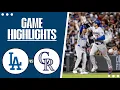 Los Angeles Dodgers vs Colorado Rockies Game Highlights 26