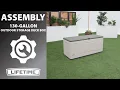 Lifetime 130-Gallon Outdoor Storage Deck Box Lifetime Assembly