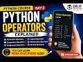 Python Course Day 2 Operators in Python Explained in Hindi Learn Python from Your Mobile
