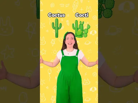 🇬🇧 Fish, Cactus, Person / Les pluriels irréguliers en anglais #apprendre #enfants #education