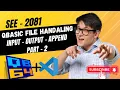 QBASIC File Handling SEE QBASIC Part - 2 QB64 on VScode