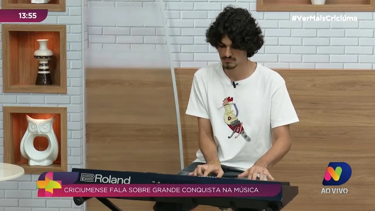 Criciumense conquista vaga na Unicamp para curso de Piano em Música Popular